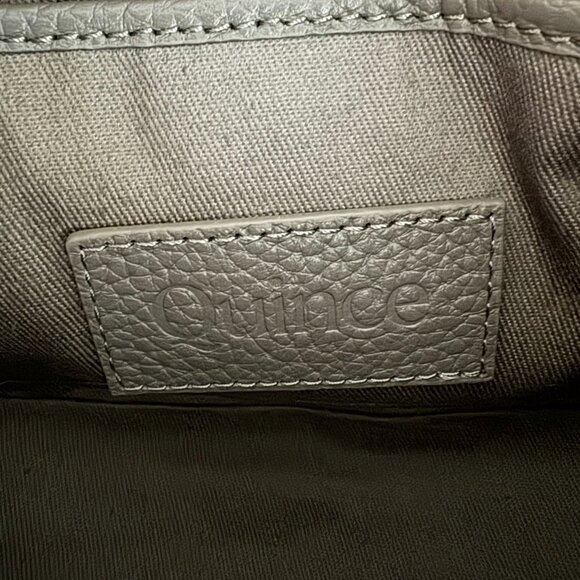 Quince - Italian Leather Mini Crescent Shoulder Bag in Taupe - Picture 11 of 13